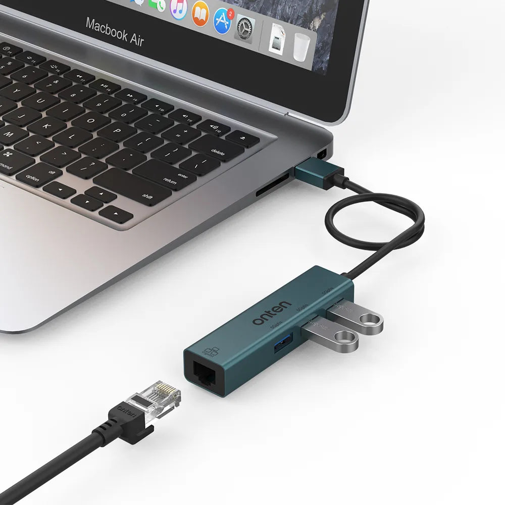 USB Type-C hub + RJ45 Onten 5220
