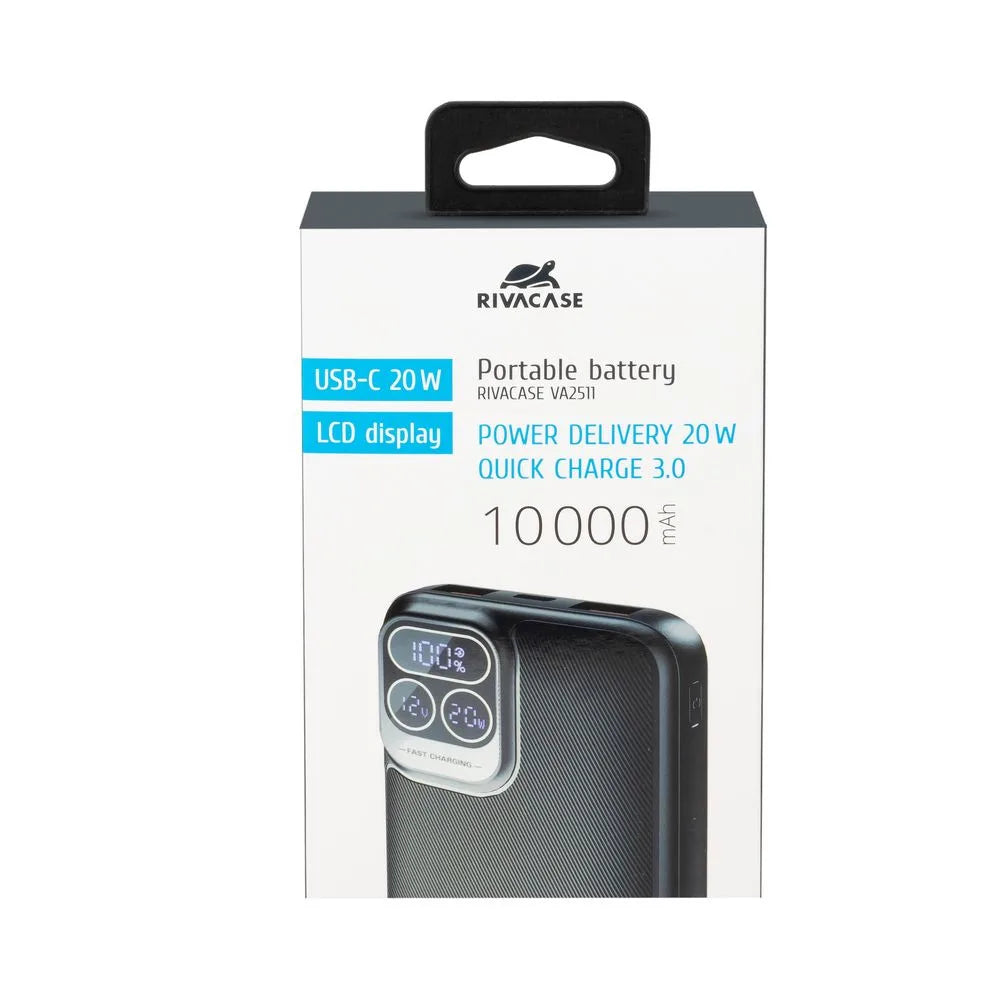 Powerbank 10000mAh 20W Rivacase VA2511 (black)