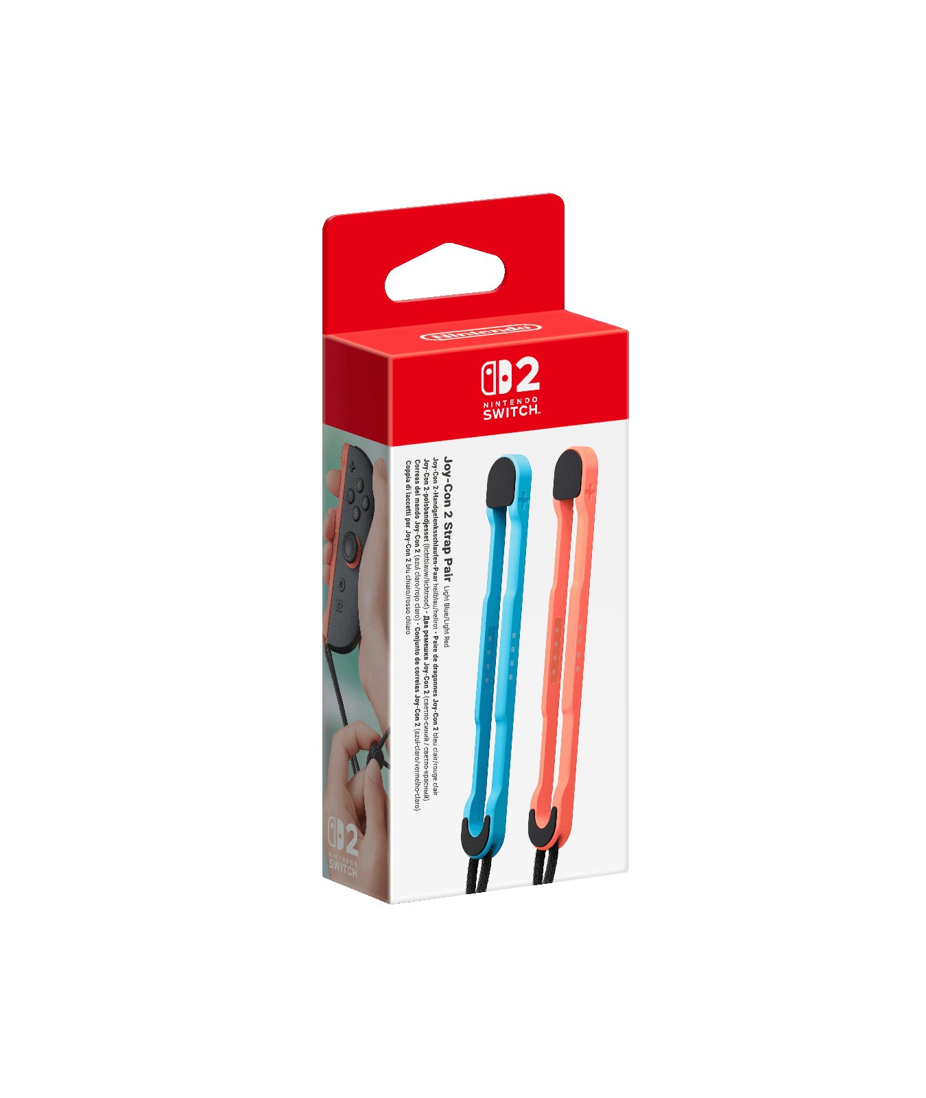 Nintendo Joy-Con 2 Straps (set of 2) Light Blue / Light Red (10015103)