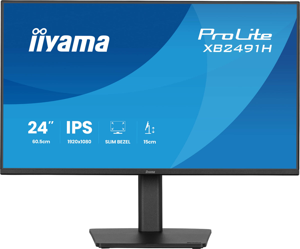 iiyama ProLite XB2491H-B1 computer monitor 60.5 cm (23.8") 1920 x 1080 pixels Full HD LCD Black