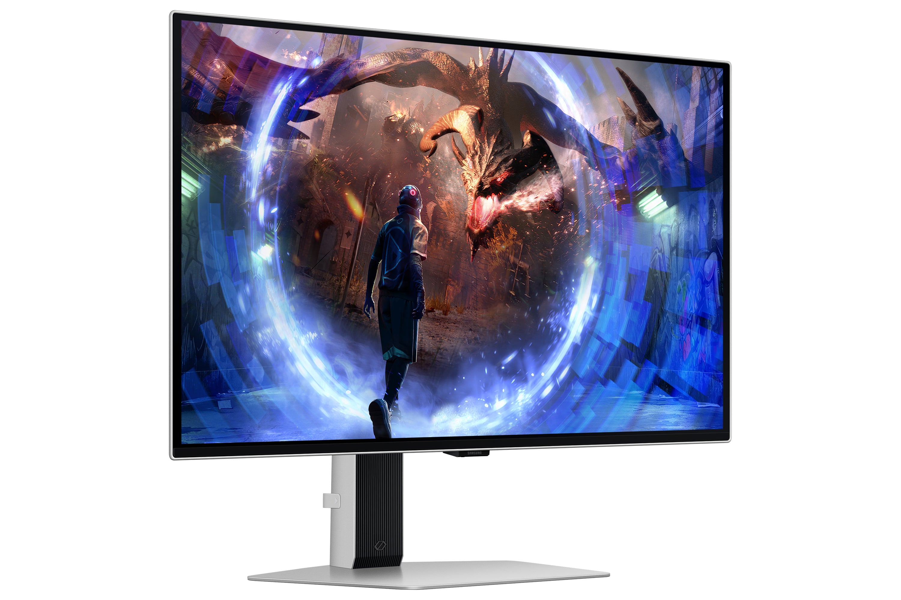 Samsung G60SD computer monitor 68.6 cm (27") 2560 x 1440 pixels Quad HD OLED Silver (LS27DG602SUXEN)