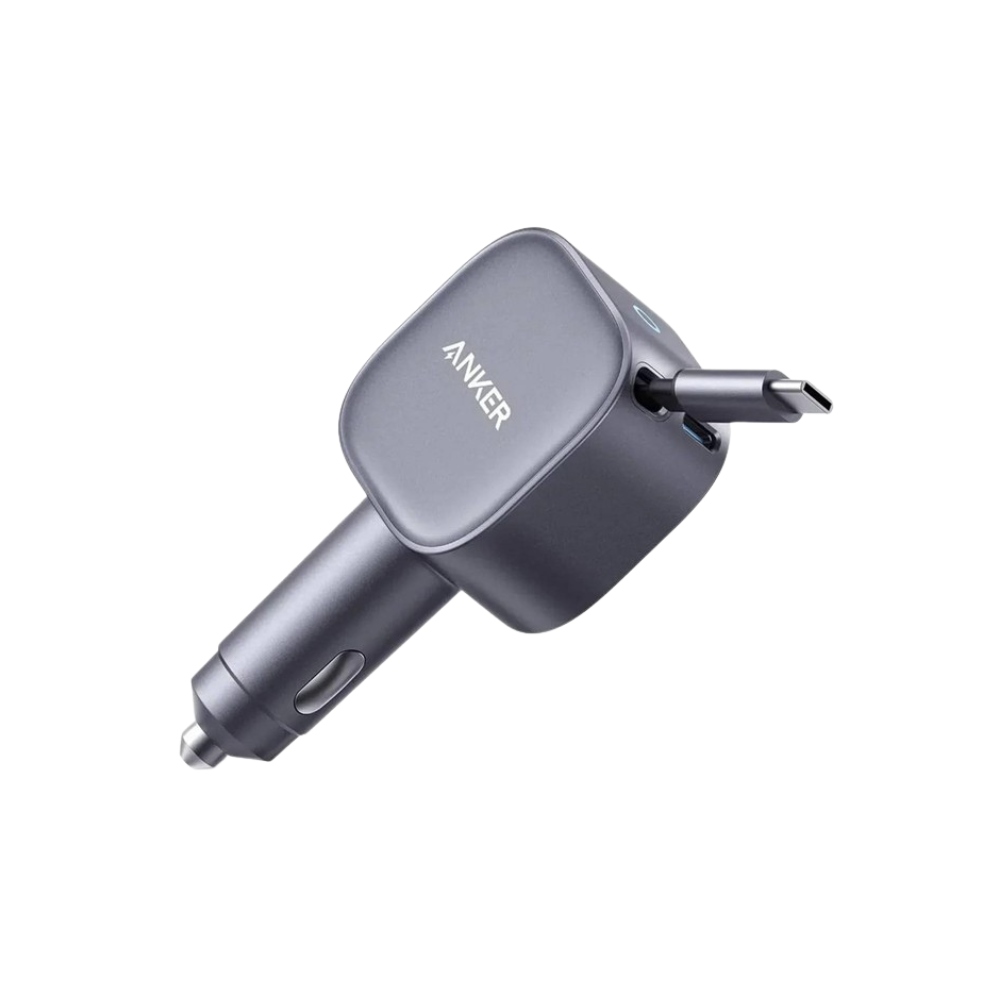 ANKER Nano 75W, sa ugradjenim USB-C kablom na izvlačenje i USB-C portom, auto punjač