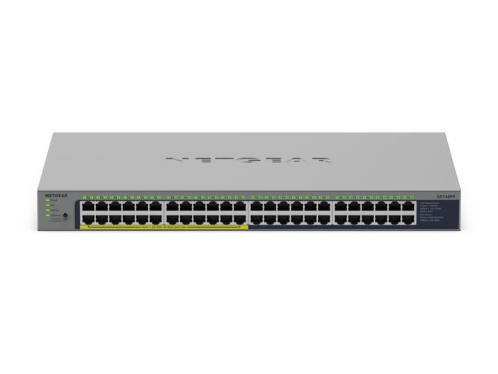 NETGEAR GS748PP Unmanaged Gigabit Ethernet (10/100/1000) Power over Ethernet (PoE) Grey (GS748PP-100EUS)