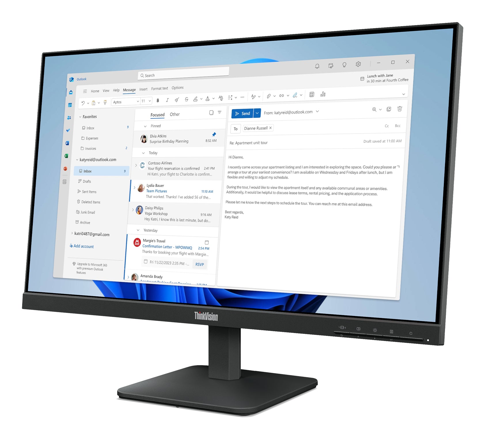 Lenovo ThinkVision S24-4e Monitor (64B5KAT1EU)