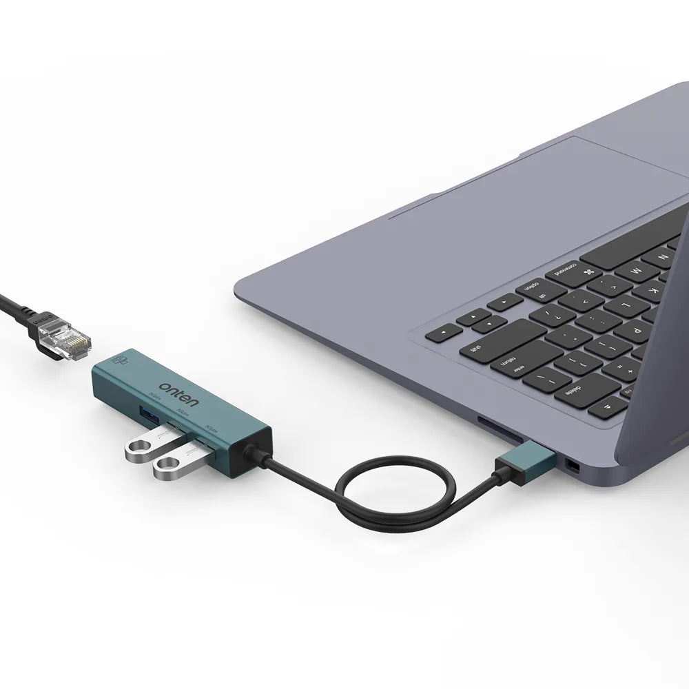 USB Type-C hub + RJ45 Onten 5220