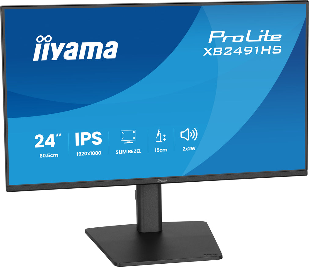 iiyama ProLite XB2491HS-B1 computer monitor 60.5 cm (23.8") 1920 x 1080 pixels Full HD LCD Black
