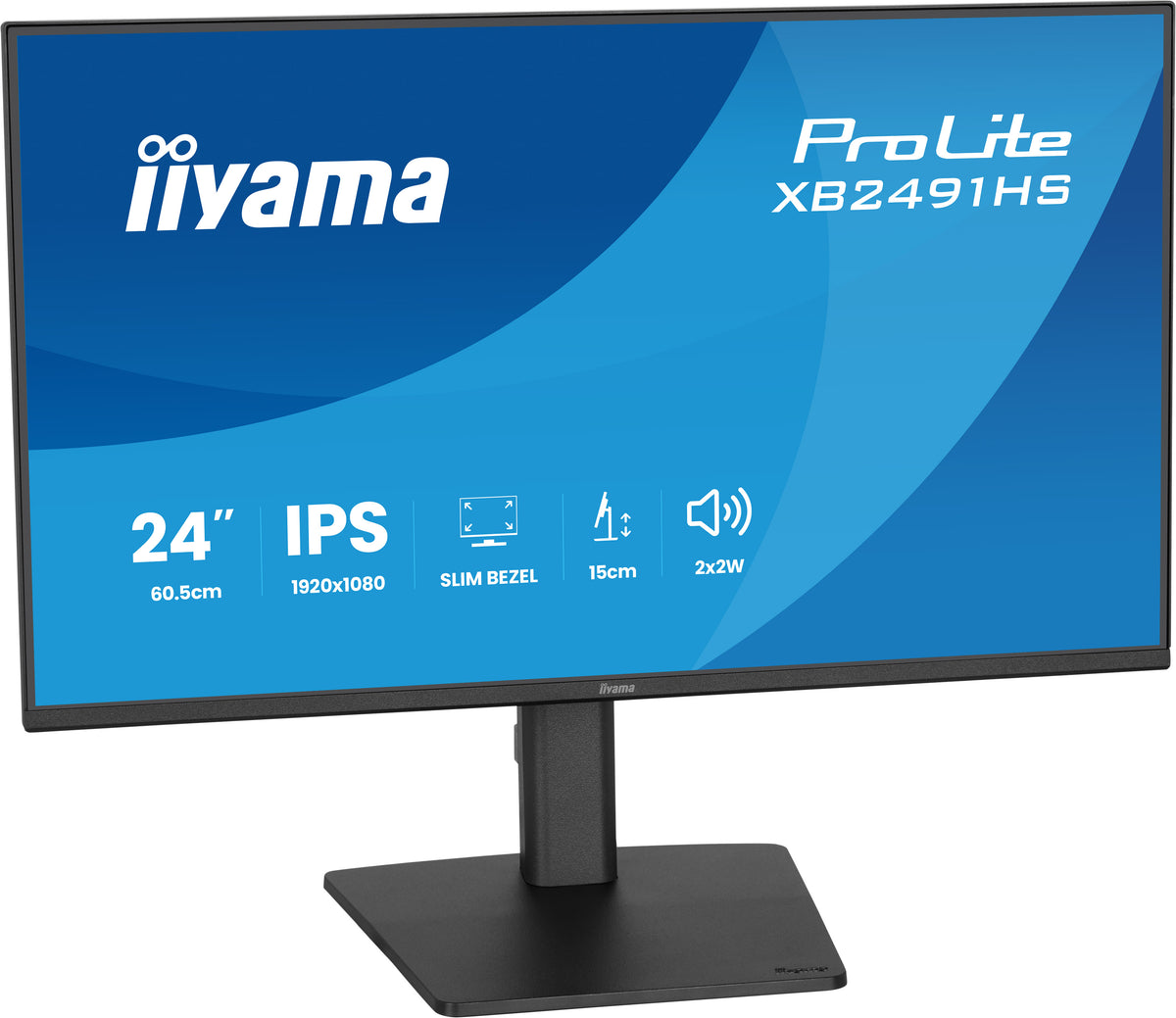 iiyama ProLite XB2491HS-B1 computer monitor 60.5 cm (23.8") 1920 x 1080 pixels Full HD LCD Black