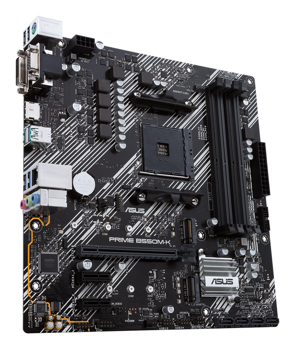 ASUS PRIME B550M-K AMD B550 Socket AM4 micro ATX (90MB14V0-M0EAY0)