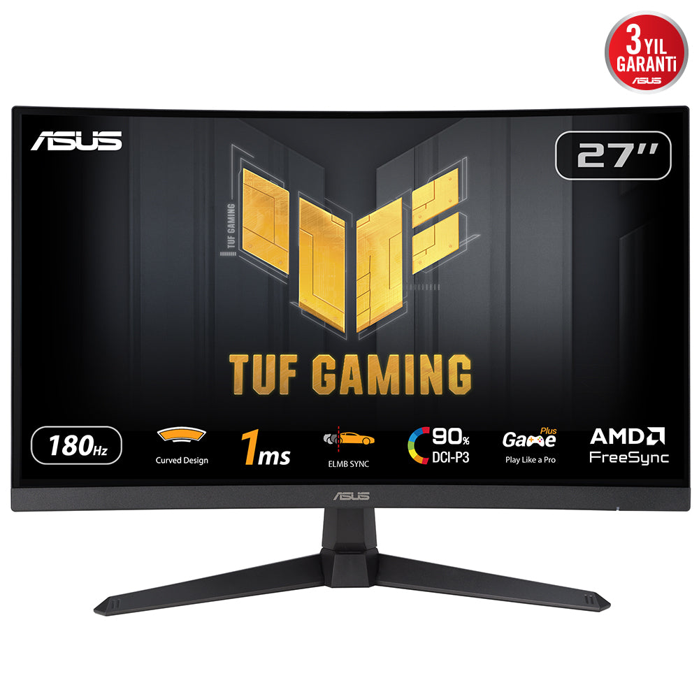 ASUS TUF Gaming VG27VQ3B computer monitor 68.6 cm (27") 1920 x 1080 pixels Full HD LCD Black (90LM0A90-B01170)