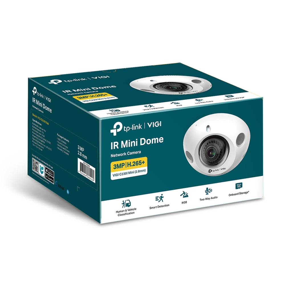 TP-Link VIGI C230I MINI(2.8MM) security camera Dome IP security camera Indoor & outdoor 2304 x 1296 pixels Ceiling