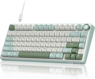 Royal Kludge R75 Žična Gejmerska Tastatura RGB Hot-Swap Sky Cyan, Braon Prekidač