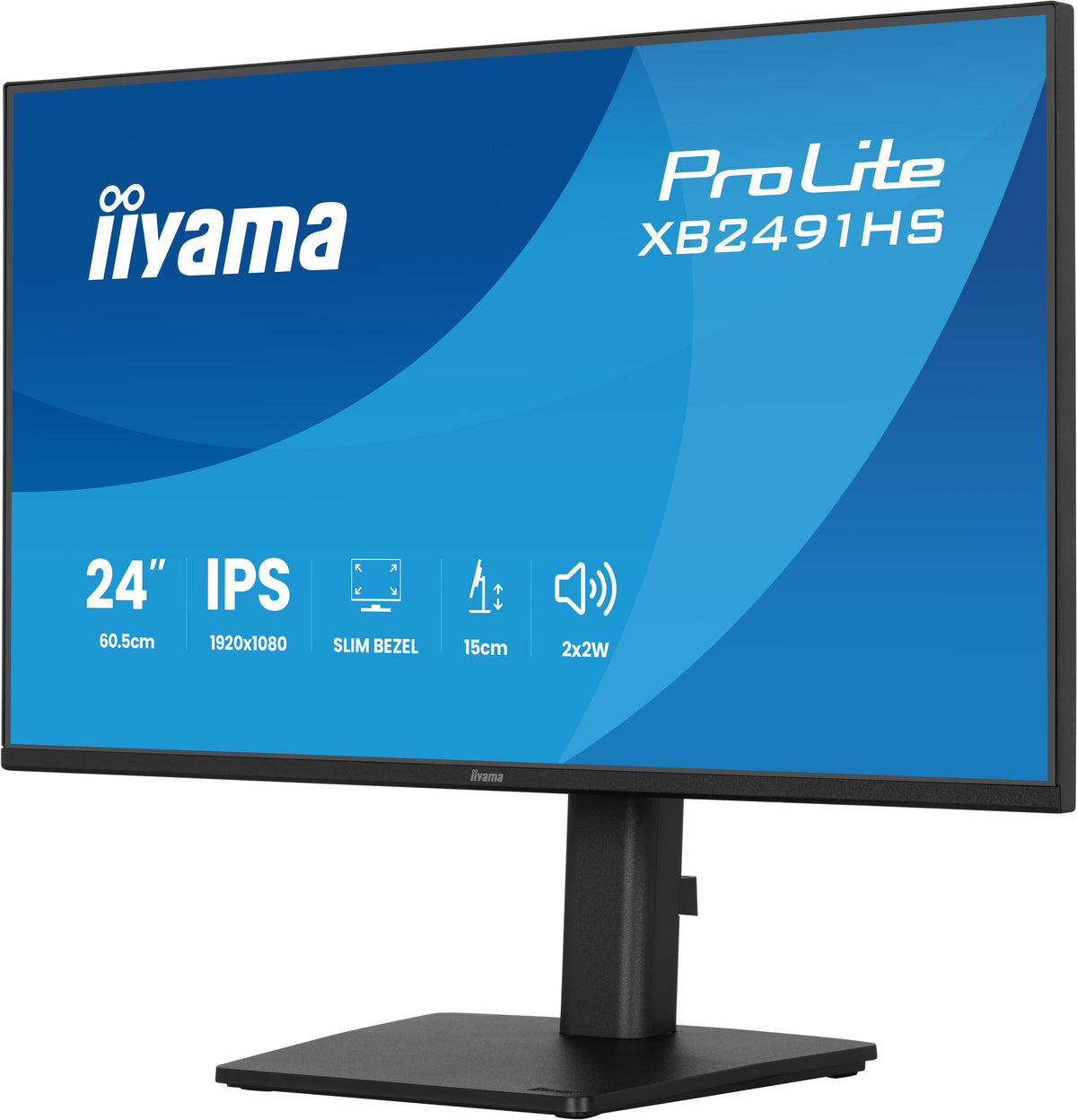 iiyama ProLite XB2491HS-B1 computer monitor 60.5 cm (23.8") 1920 x 1080 pixels Full HD LCD Black