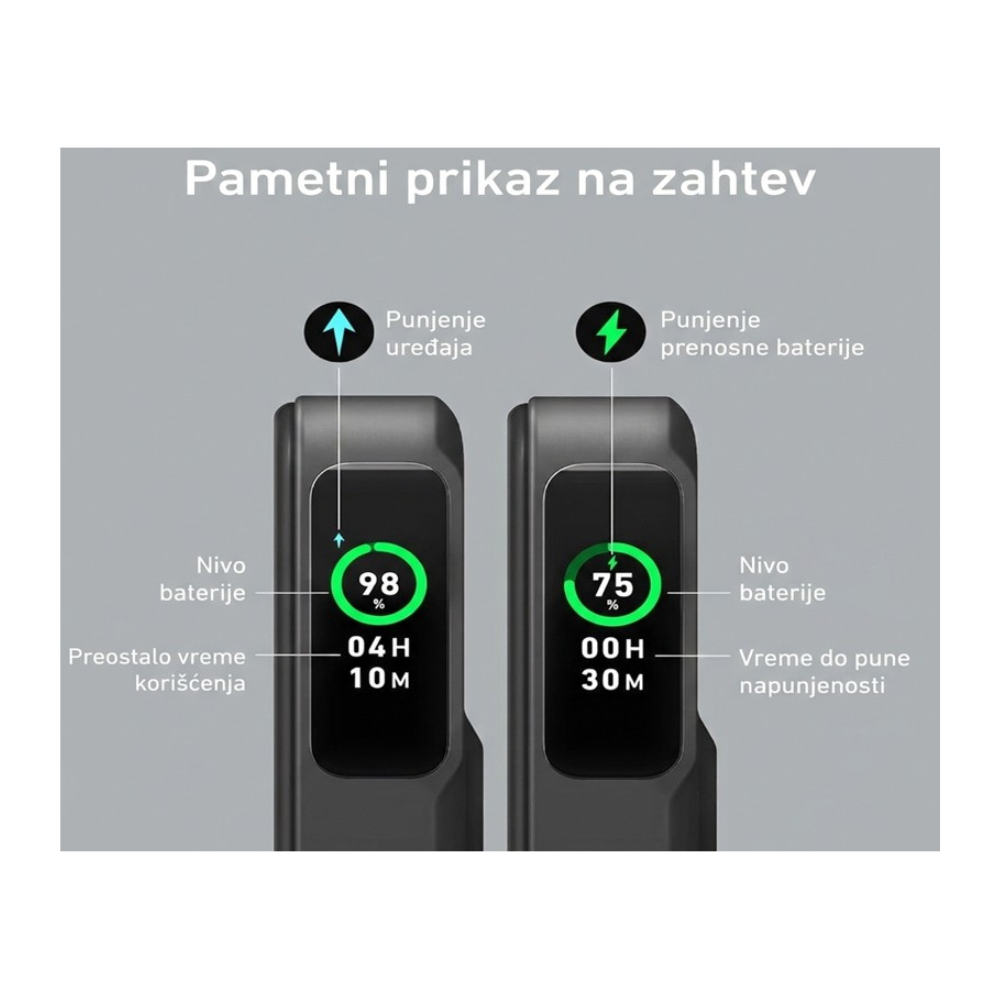 ANKER MagGo 10000mAh, 27W, bezični power bank, crni