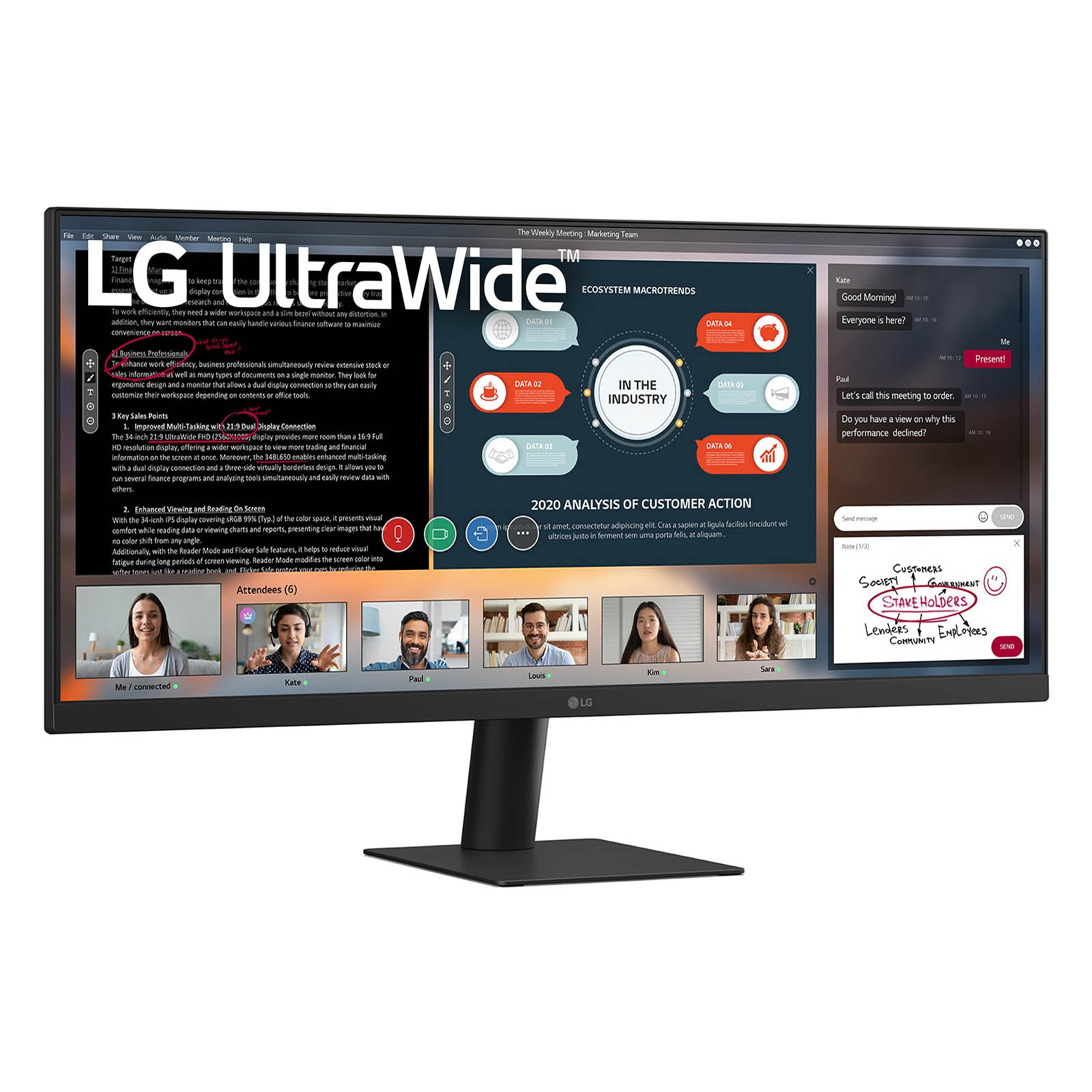 LG 29U511A-B computer monitor 73.7 cm (29") 2560 x 1080 pixels WFHD LCD Black (29U511A-B.AEU)