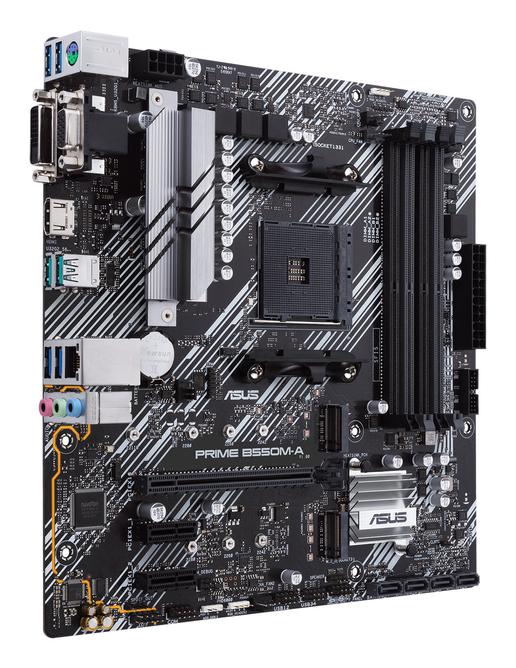 ASUS Prime B550M-A/CSM AMD B550 Socket AM4 micro ATX (90MB14I0-M0EAYC)