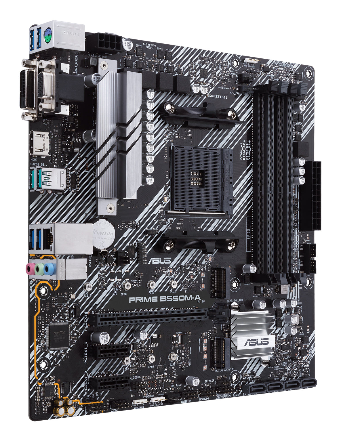 ASUS Prime B550M-A/CSM AMD B550 Socket AM4 micro ATX (90MB14I0-M0EAYC)