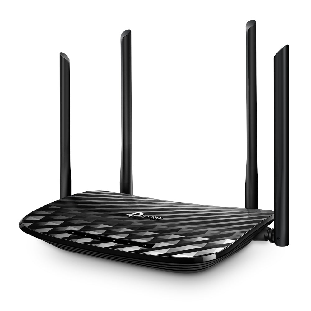 TP-Link AC1200 wireless router Gigabit Ethernet Dual-band (2.4 GHz / 5 GHz) Black (ARCHER A6)