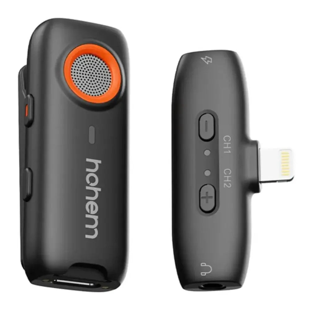 Mikrofon Hohem Mic-01 1TX+1RX Lightning (black)