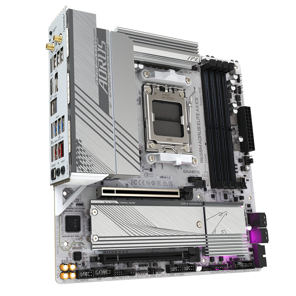 GIGABYTE B650M AORUS ELITE AX ICE Motherboard (B650M A ELITE AX ICE)