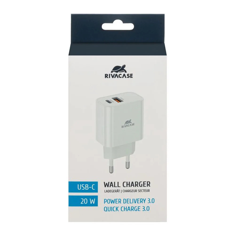 Punjač za smartphone 20W PD A+C Rivacase PS4102 W00 (white)