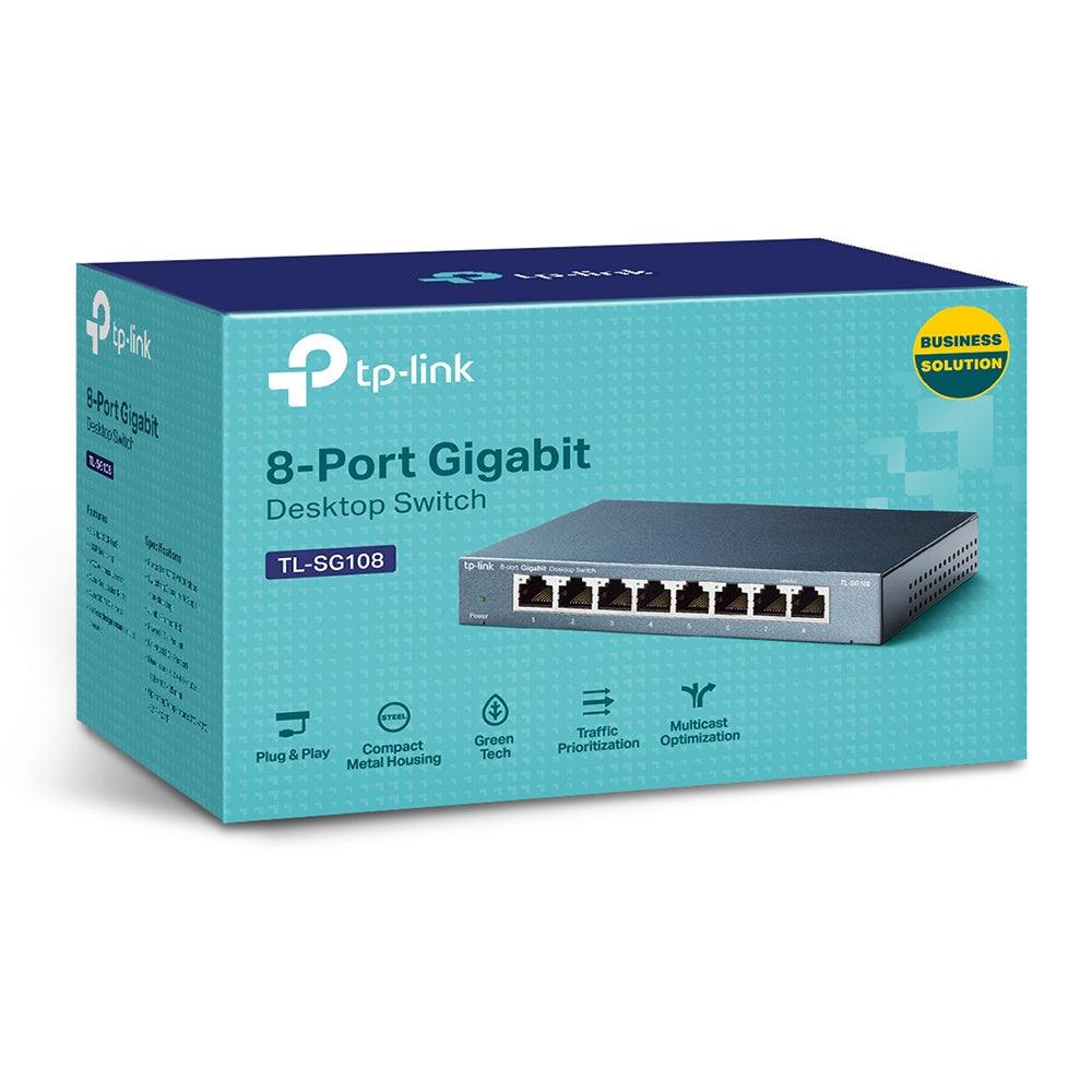TP-Link 8-Port 10/100/1000Mbps Desktop Network Switch (TL-SG108)
