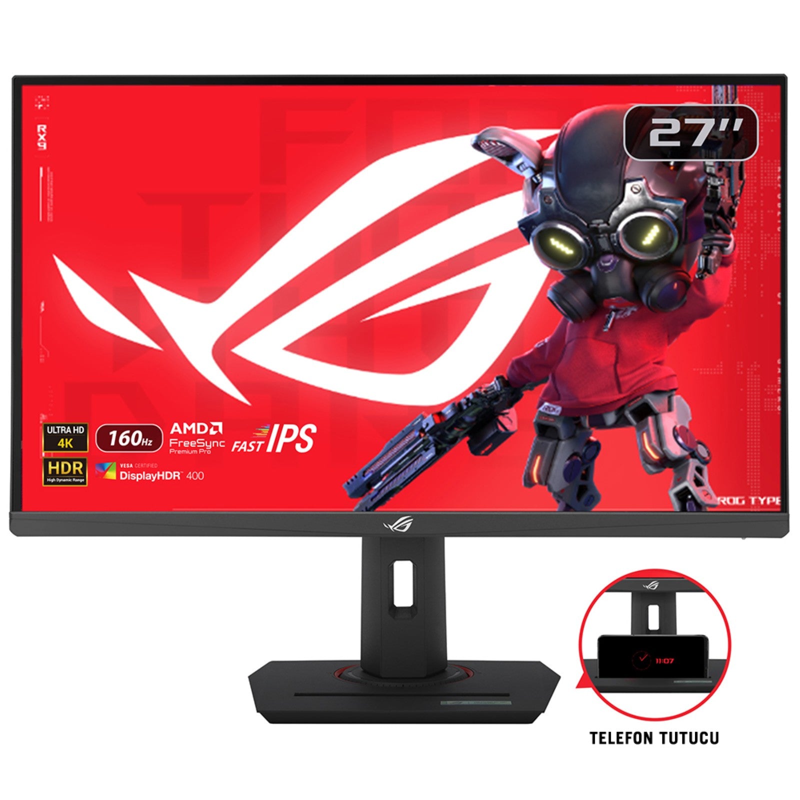 ASUS XG27UCS computer monitor 68.6 cm (27") 3840 x 2160 pixels 4K Ultra HD LCD Black (90LM09S0-B01170)