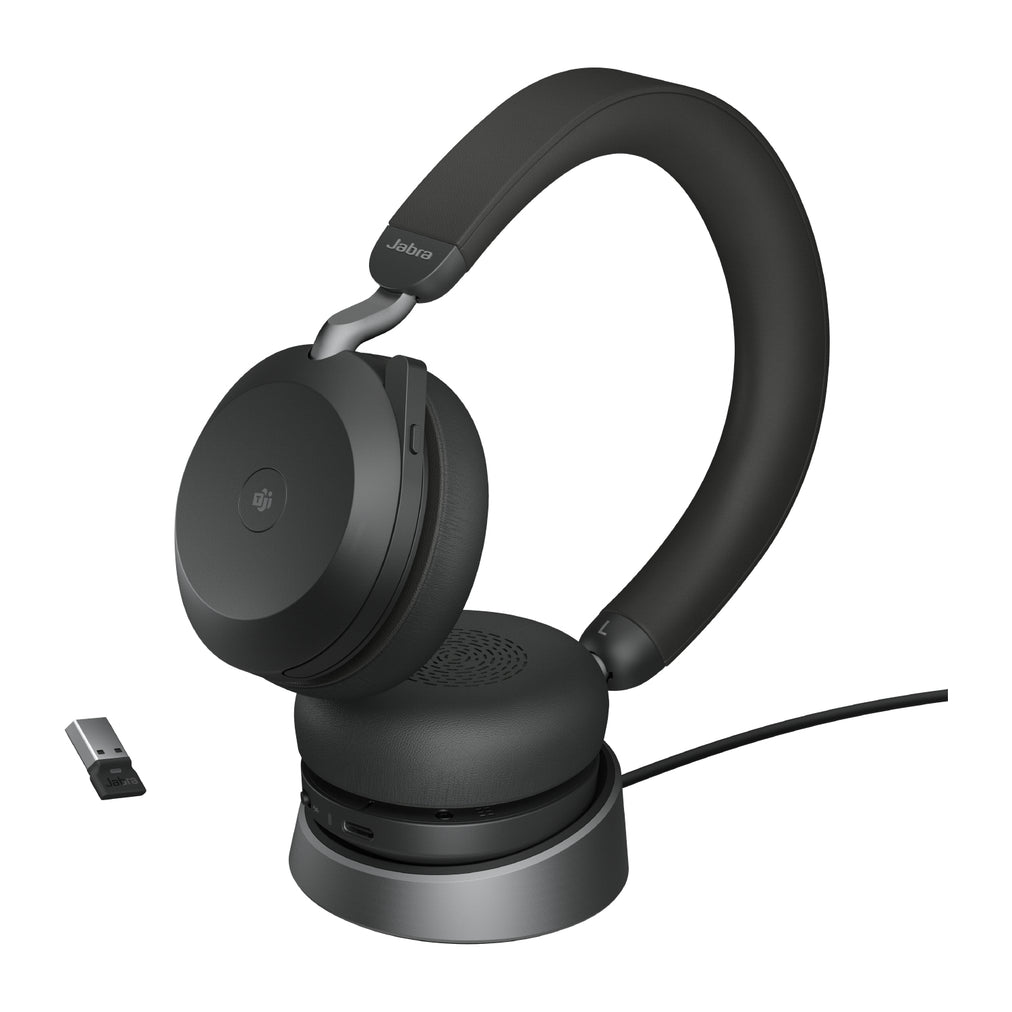 Jabra Evolve2 75 - USB-A MS Teams with Desk Stand - Black (27599-999-989)