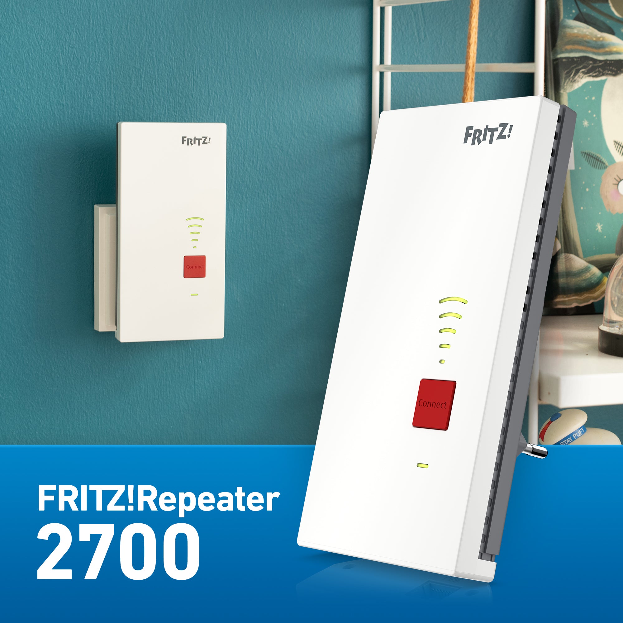 Fritz! Repeater 2700 Network repeater 6400 Mbit/s White (20003135)