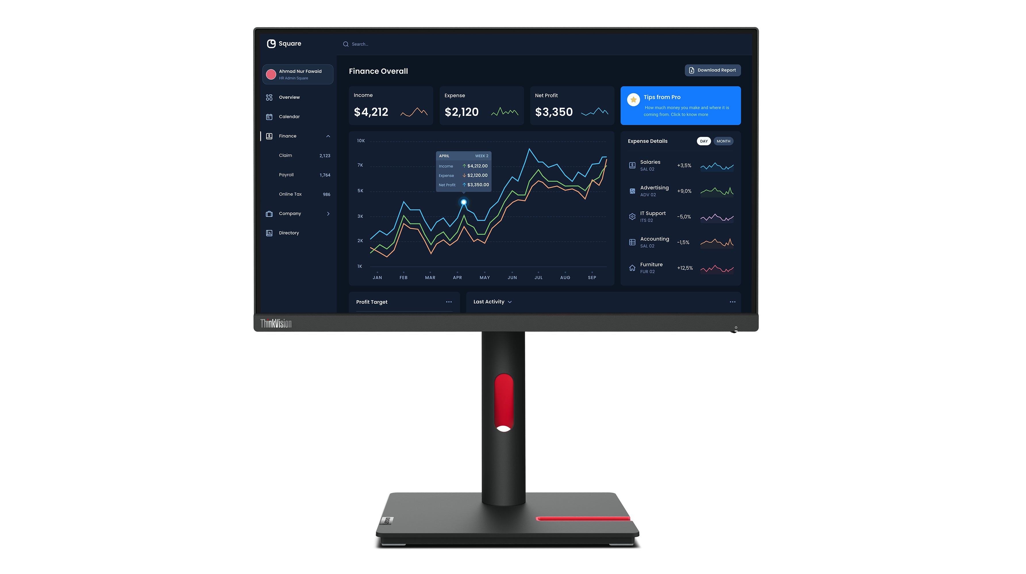 Lenovo ThinkVision T22i-30 Monitor (63B0MAT6EU)