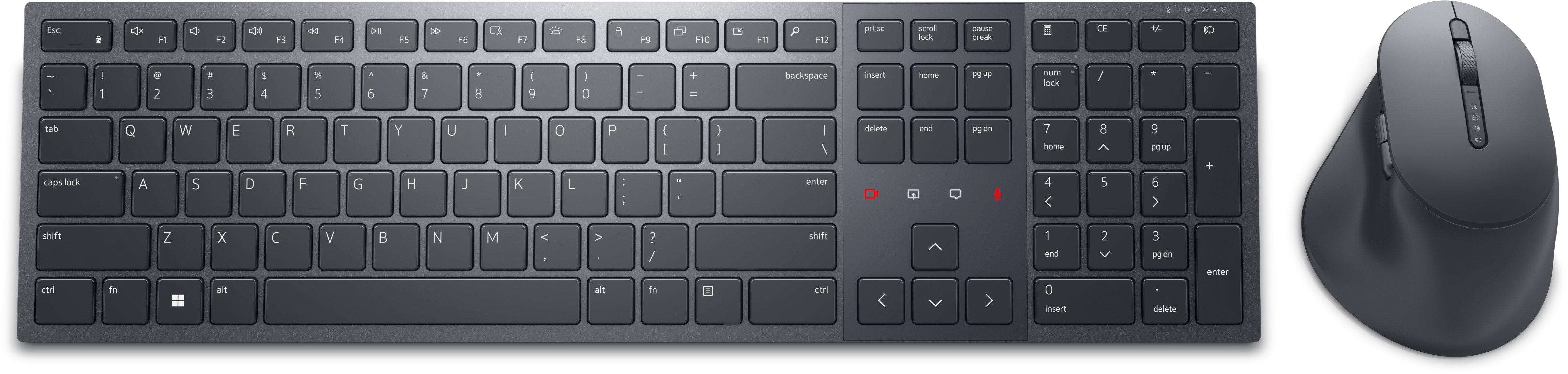 DELL Pro Premium Collaboration Keyboard and Mouse - KM900 - German (QWERTZ) (KM900-GR-GER)