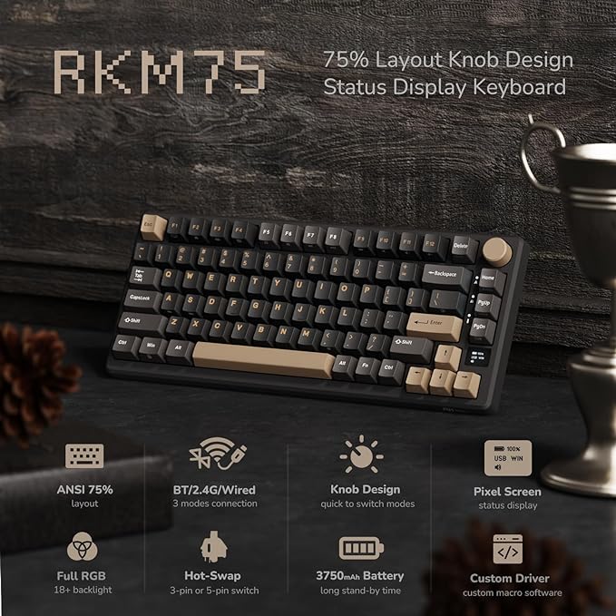 Royal Kludge M75 Phantom Cream