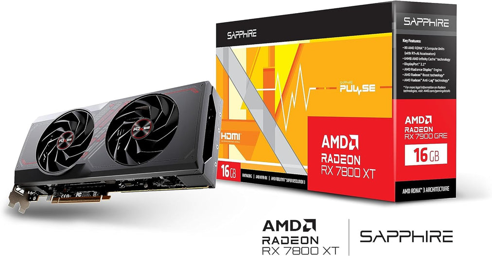 Sapphire VGA 16GB RX7800XT PULSE GAMING  2xHDMI/2xDP PULSE AMD RADEON RX 7800 XT GAMING 16GB GDDR6