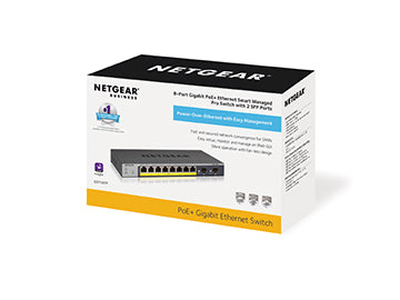 NETGEAR GS110TP Managed L2/L3/L4 Gigabit Ethernet (10/100/1000) Power over Ethernet (PoE) Grey (GS110TP-300EUS)
