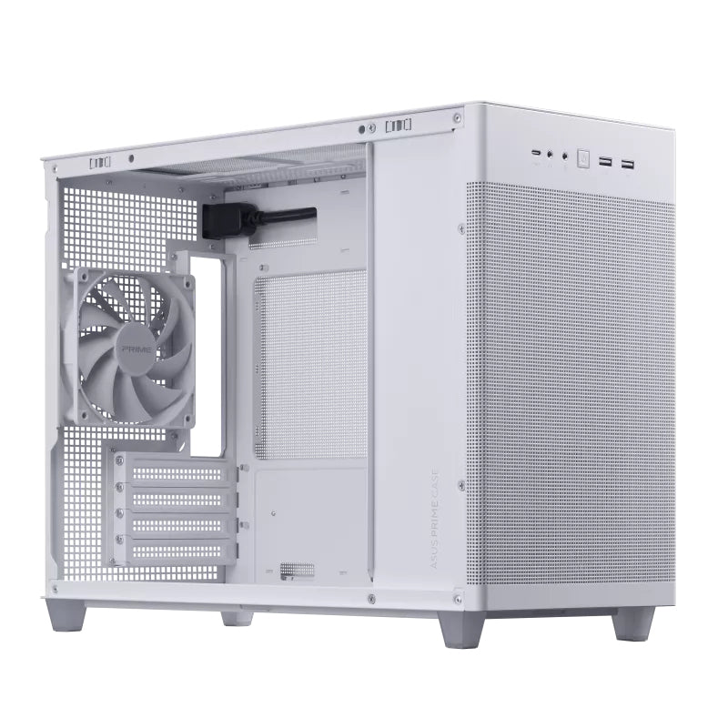 ASUS PRIME AP201 CASE TG WHITE Mini Tower (90DC00G3-B39010)