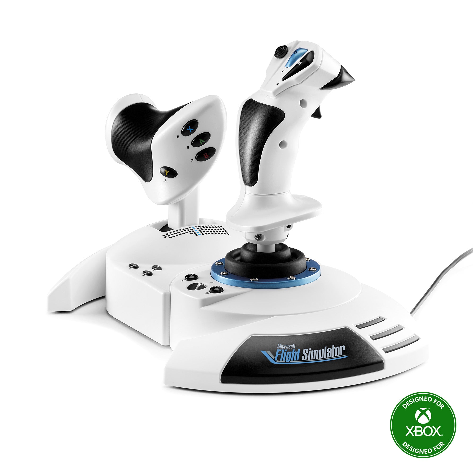 Thrustmaster T.Flight Hotas One Microsoft Flight Simulator Edition Black, White USB Joystick + engine control lever Analogue / Digital PC, Xbox One, X