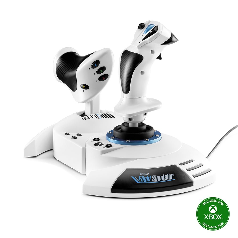 Thrustmaster T.Flight Hotas One Microsoft Flight Simulator Edition Black, White USB Joystick + engine control lever Analogue / Digital PC, Xbox One, X