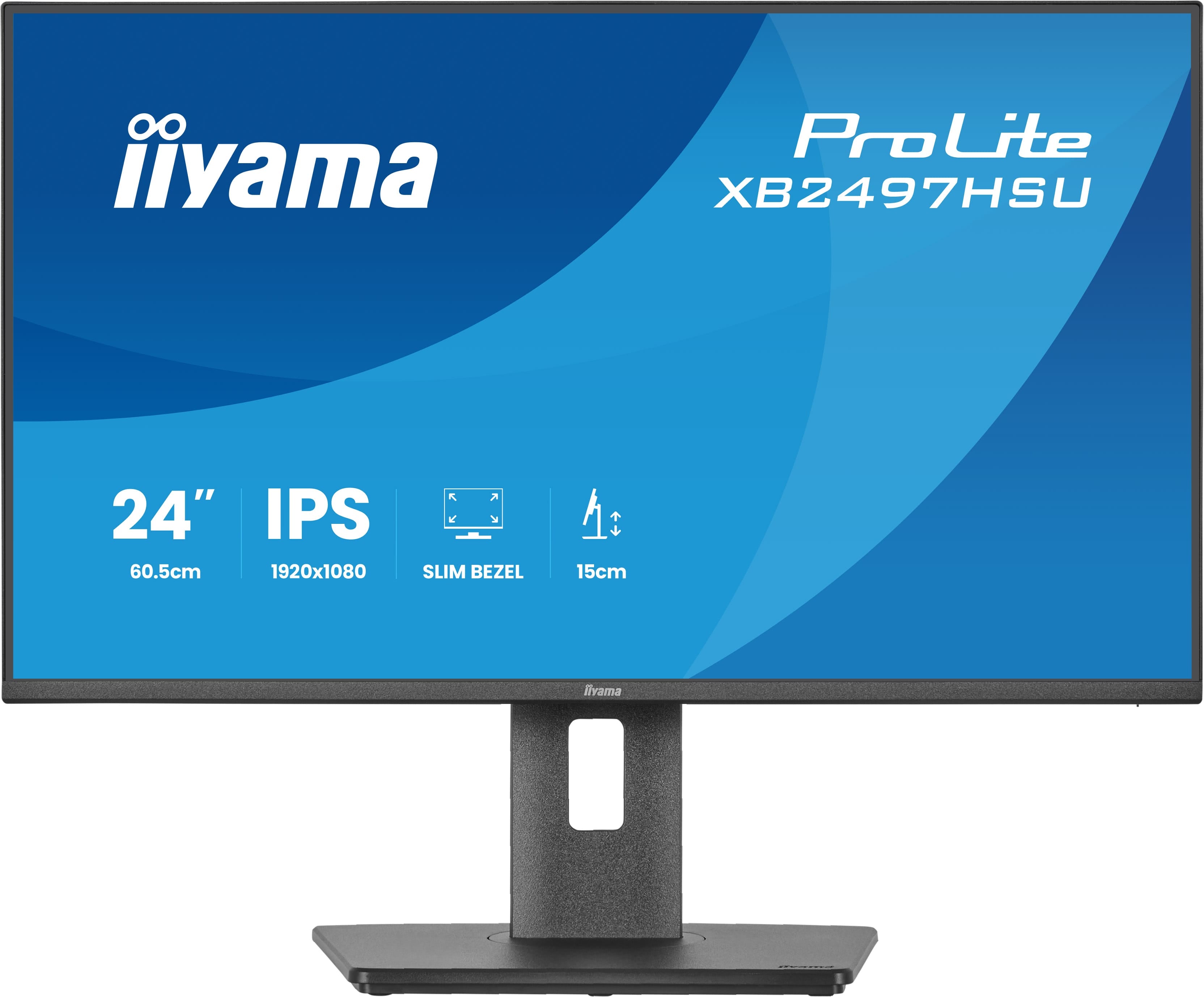 iiyama ProLite XB2497HSU-B1 computer monitor 60.5 cm (23.8") 1920 x 1080 pixels Full HD LED Black