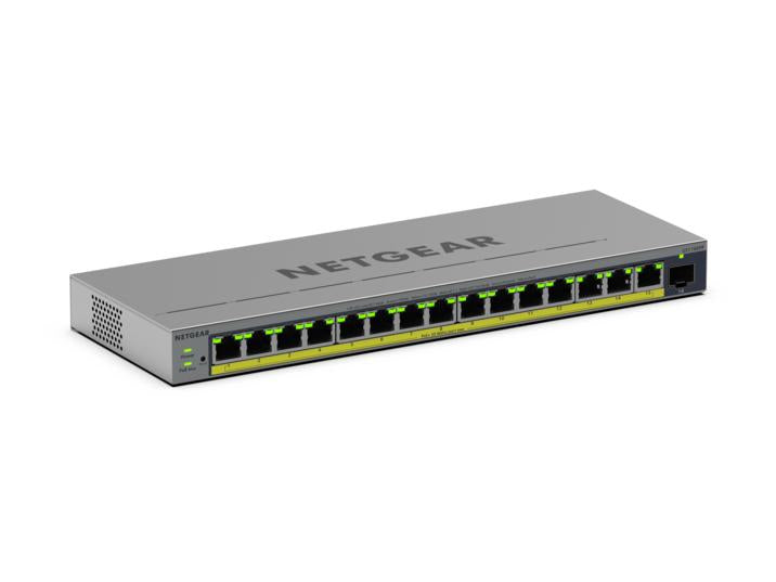 NETGEAR GS116EPP Managed L2/L3 Gigabit Ethernet (10/100/1000) Power over Ethernet (PoE) Grey (GS116EPP-100EUS)