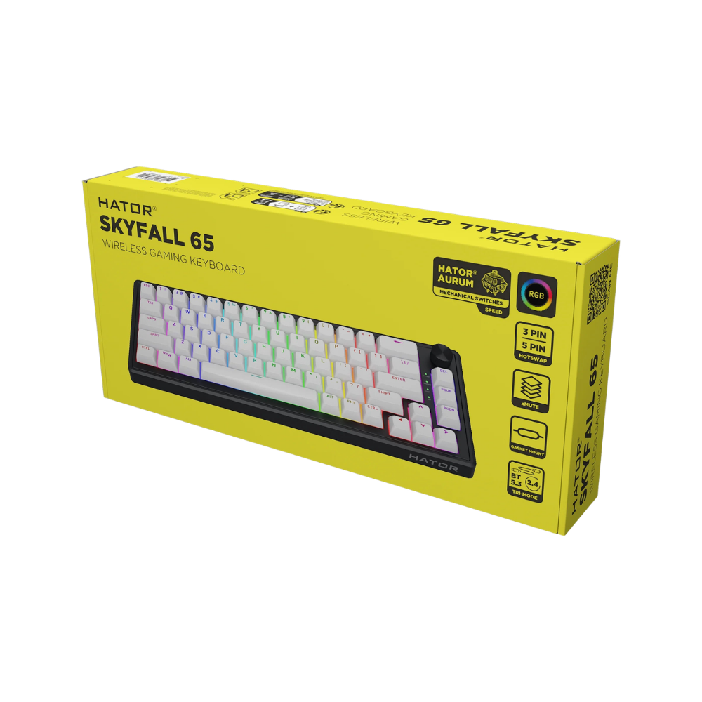 Skyfall 65 wireless - white-black HTK3160