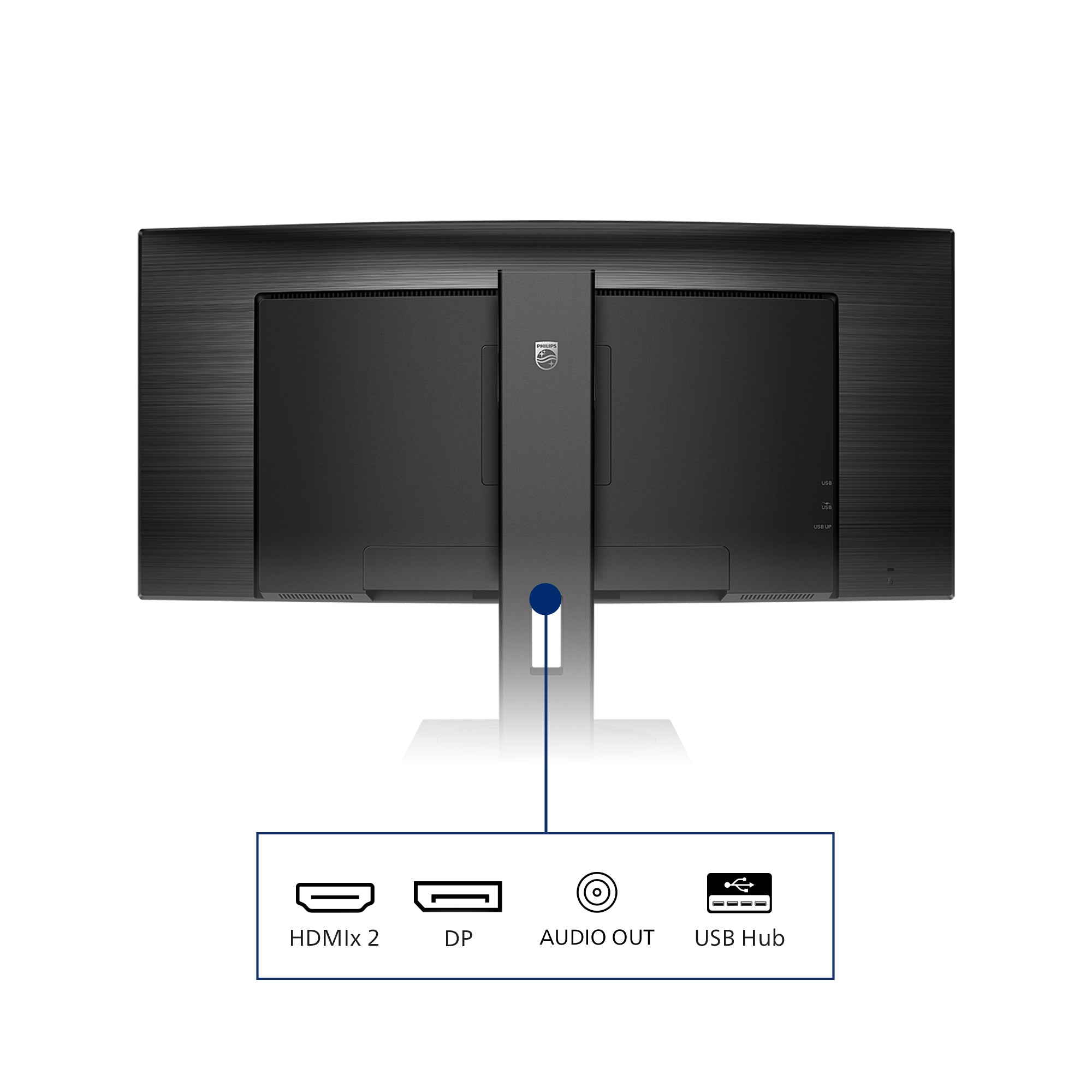 Philips B Line 345B1C/00 computer monitor 86.4 cm (34") 3440 x 1440 pixels Quad HD LCD Black