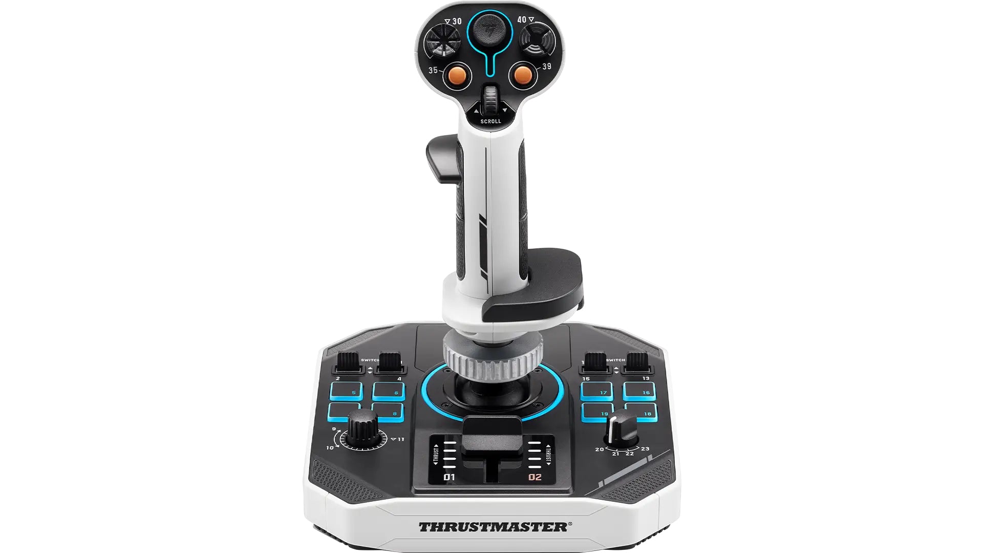 Thrustmaster Sol-R 1 Flightstick Black, White USB Analogue / Digital PC (2960920)