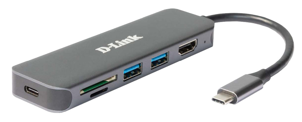 D-Link 6-in-1 USB-C Hub with HDMI/Card Reader/Power Delivery (DUB-2327)
