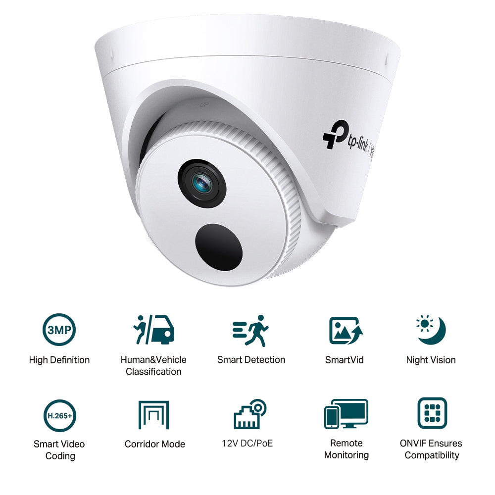 TP-Link VIGI C430I Bullet IP security camera Indoor & outdoor 2304 x 1296 pixels Ceiling (VIGI C430I(4MM))