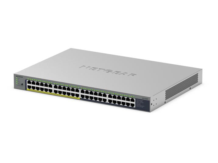 NETGEAR GS748PP Unmanaged Gigabit Ethernet (10/100/1000) Power over Ethernet (PoE) Grey (GS748PP-100EUS)