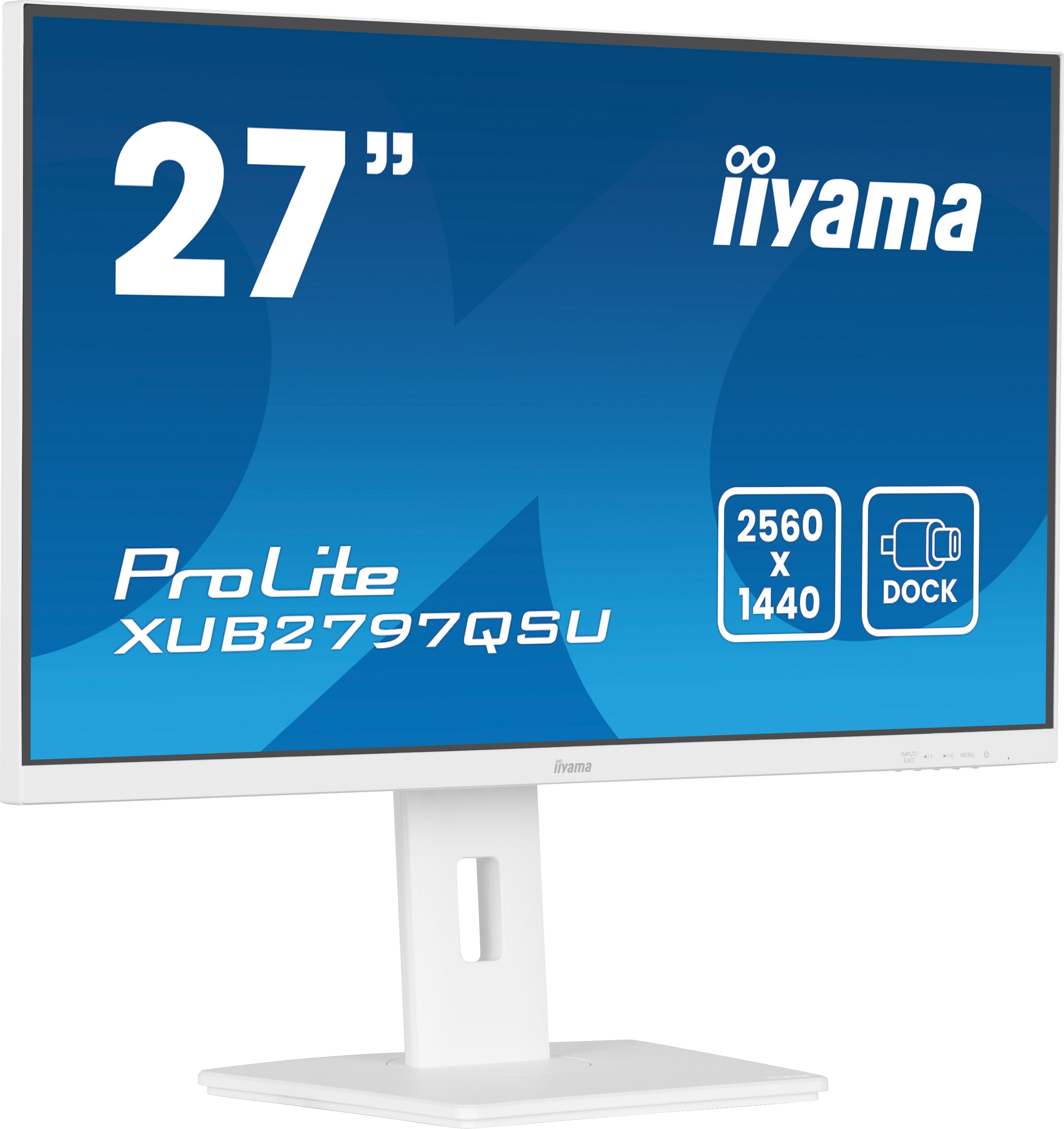 iiyama ProLite XUB2797QSU-W2 computer monitor 68.6 cm (27") 2560 x 1440 pixels Quad HD LED White