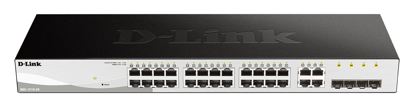 D-Link DGS-1210-28 Managed L2/L2+ 1U Black (DGS-1210-28/E)