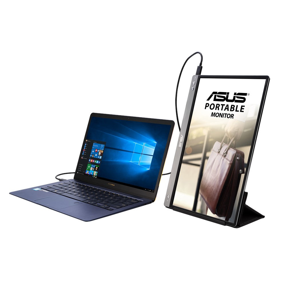 ASUS MB14AC computer monitor 35.6 cm (14") 1920 x 1080 pixels Full HD Grey (90LM0631-B01170)
