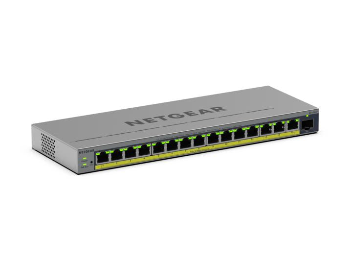NETGEAR GS116EP Managed L2/L3 Gigabit Ethernet (10/100/1000) Power over Ethernet (PoE) Grey (GS116EP-100EUS)