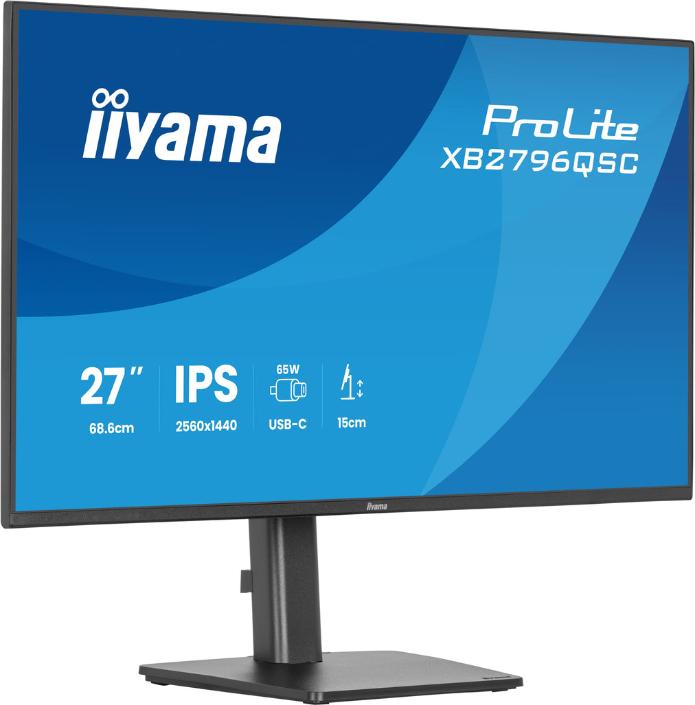 iiyama ProLite XB2796QSC-B1 computer monitor 68.6 cm (27") 2560 x 1440 pixels Quad HD LED Black