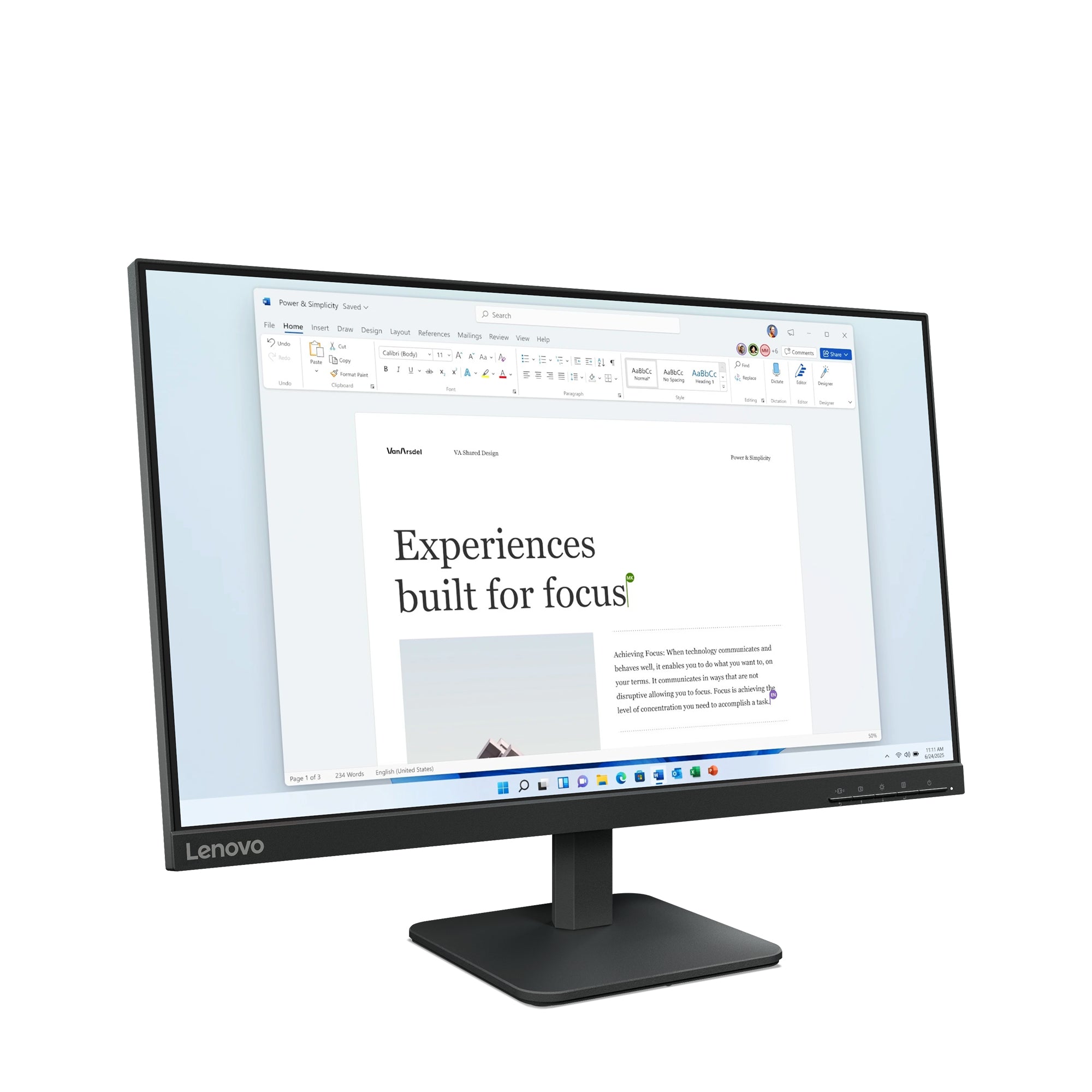 Lenovo L24-4e computer monitor 60.5 cm (23.8") 1920 x 1080 pixels Full HD LCD Black (68C2KAC1EU)